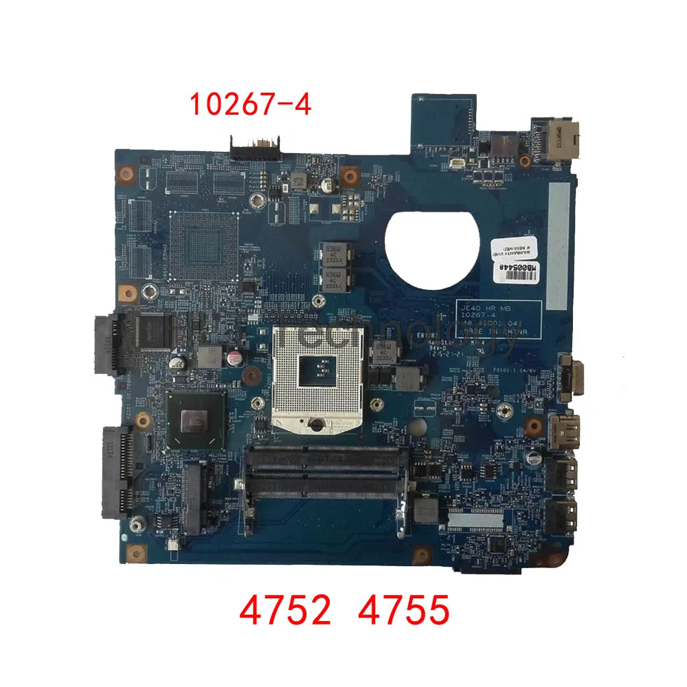 

Материнская плата для ноутбука Acer aspire 4752 4755, JE40 HR MB 10267-4 48,4iq01. 041 MBRPT01001 MB.RPT01.001 HM65 DDR3