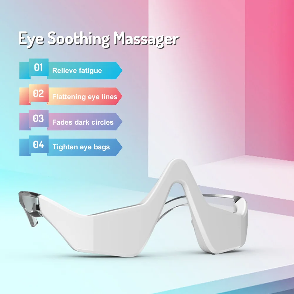 

3D EMS Micro-Current Pulse Eye Massager Therapy Acupressure Fatigue Relief Wrinkle Reduction Blood Circulation Relax Health Care
