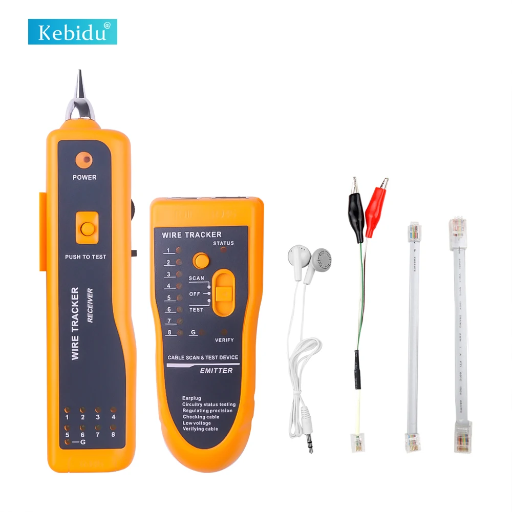 KEBIDU Cat5 Cat6 RJ45 UTP STP линии Finder JW-360 Локальной Сети Кабельный тестер для диагностики