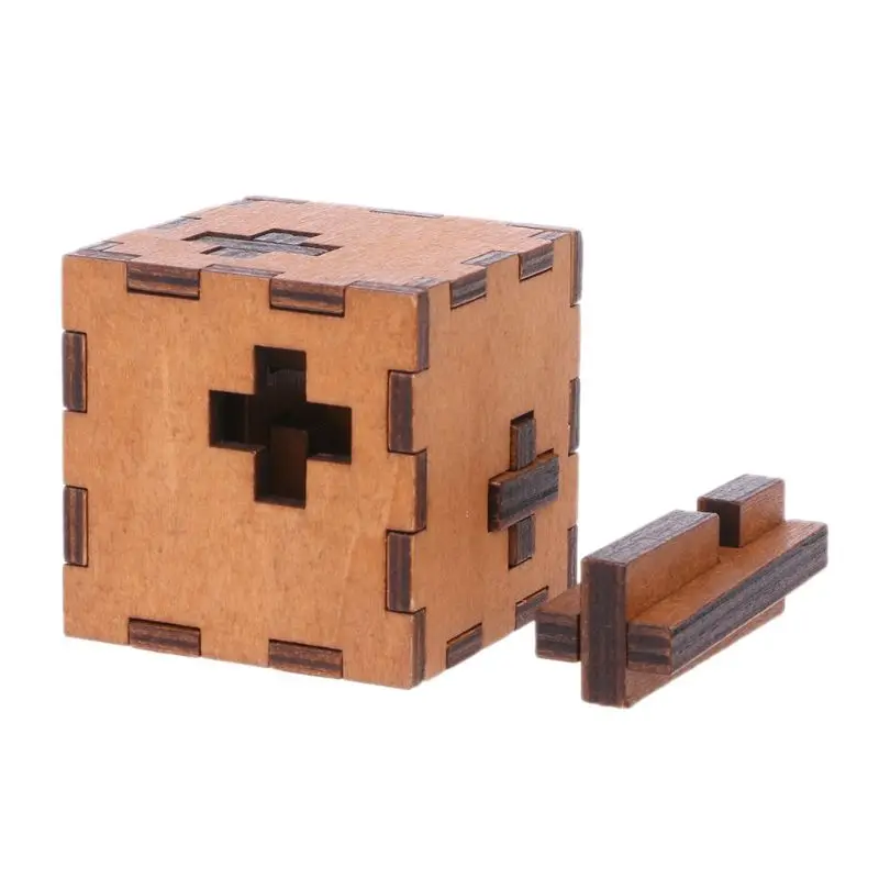 

New Switzerland Cube Wooden Secret Puzzle Box Wood Toy Brain Teaser Toy For Kids