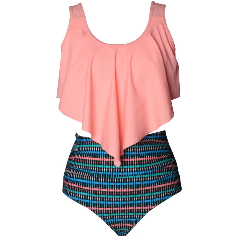 

Women& Girl Swimsuit Bikini Mother& Daughter Clothes Set Children Printing Bathing Suit Family Matching Outfits Kid Swimwear