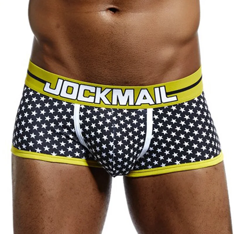 Трусы-боксеры JOCKMAIL мужские хлопковые нижнее белье с мультяшным рисунком звезд