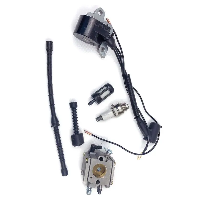 

Carburetor Ignition Coil for stihl Chain Saw 038 MS380 MS381 Air Fuel Oil Filter E7CB