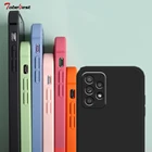 Роскошный квадратный Мягкий силиконовый чехол для Samsung Galaxy A12 A22 A32 A42 A52 A52S A72 A82 4G 5G Coque, защитная задняя крышка для камеры