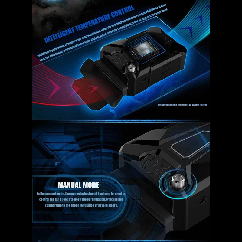 Ноутбук USB кулер Портативный эффективное охлаждение излучающий вентилятор