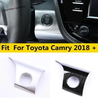 engine start stop ring keyless system button frame cover trim for toyota camry 2018 2021 stainless steel interior accessories