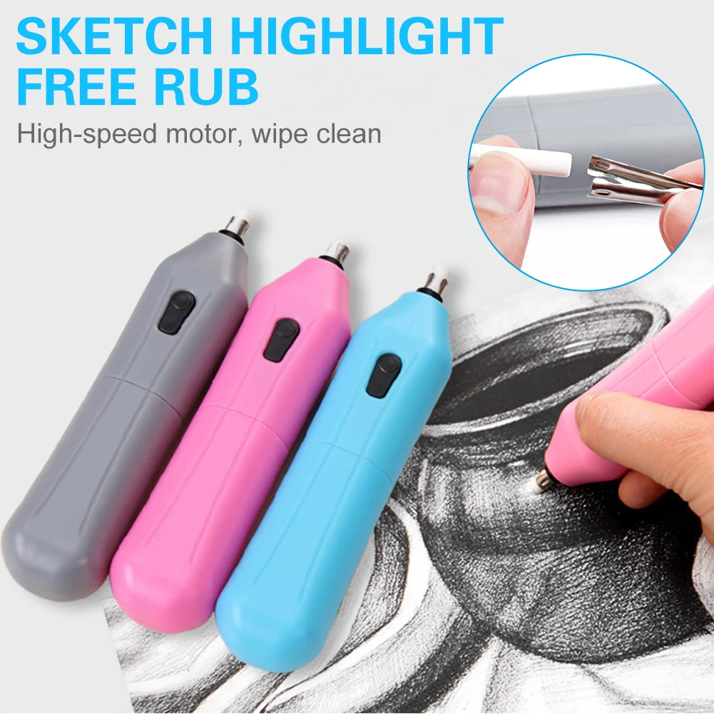 

Электрический ластик на батарейках, автомобильные ластики, резиновые ластики для художественного рисования, рисования, эскизов, чертежей, ...