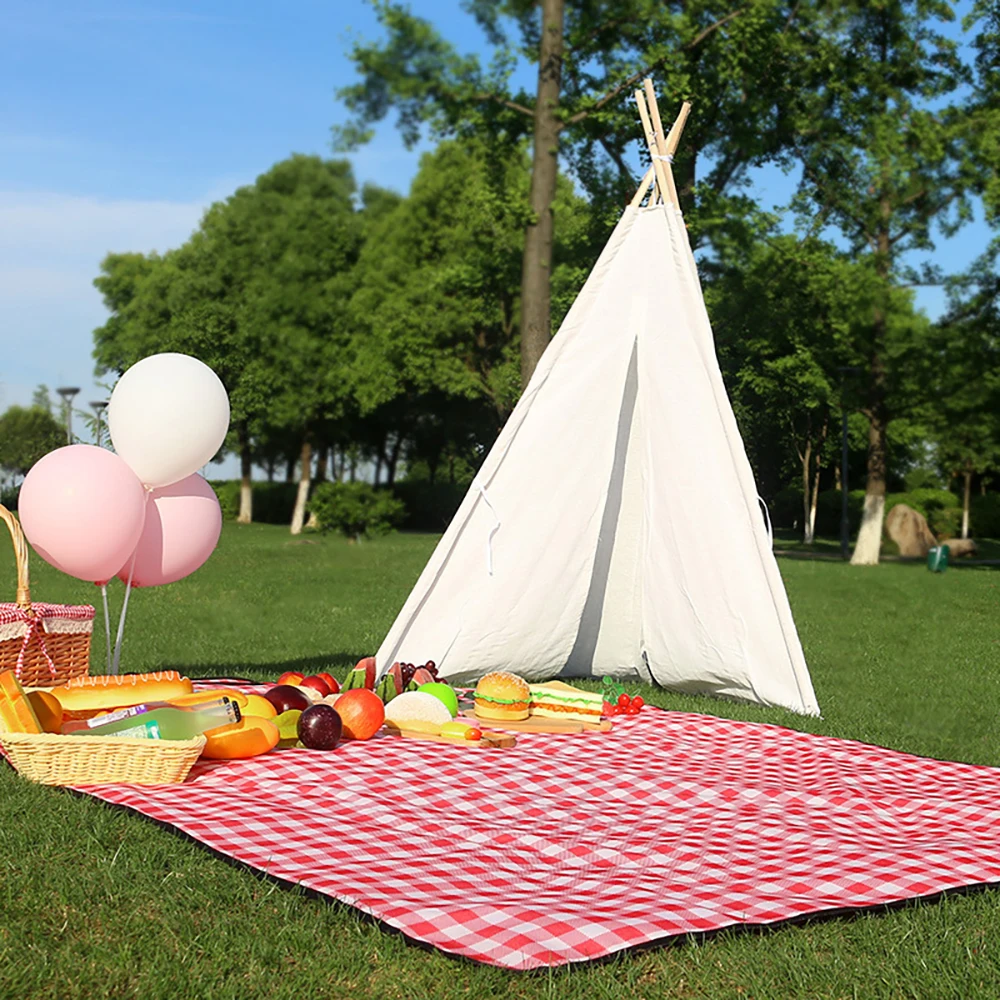 

Multiple colors Outdoor Picnic Mat Water-Resistant Portable Beach Mat Folding Camping Mat Moisture-Proof Blanket Hiking Beach