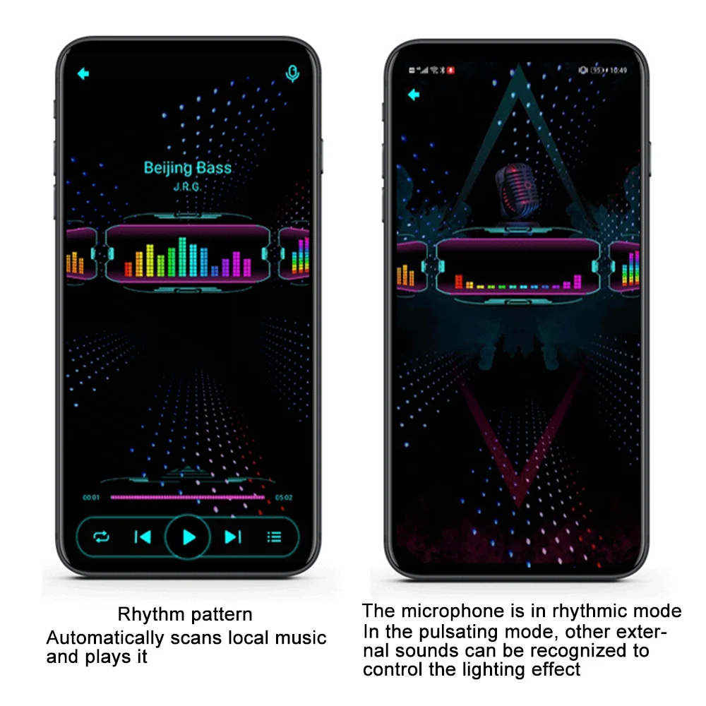 Gafas de fiesta Led con Bluetooth, protecci&oacute;n luminosa con Control por aplicaci&oacute;n, carga USB, Flash r&aacute;pido, bricolaje-4