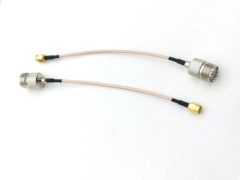 20 шт. UHF SO239 женский PL259 к SMA штекер обжимной RG316 кабель