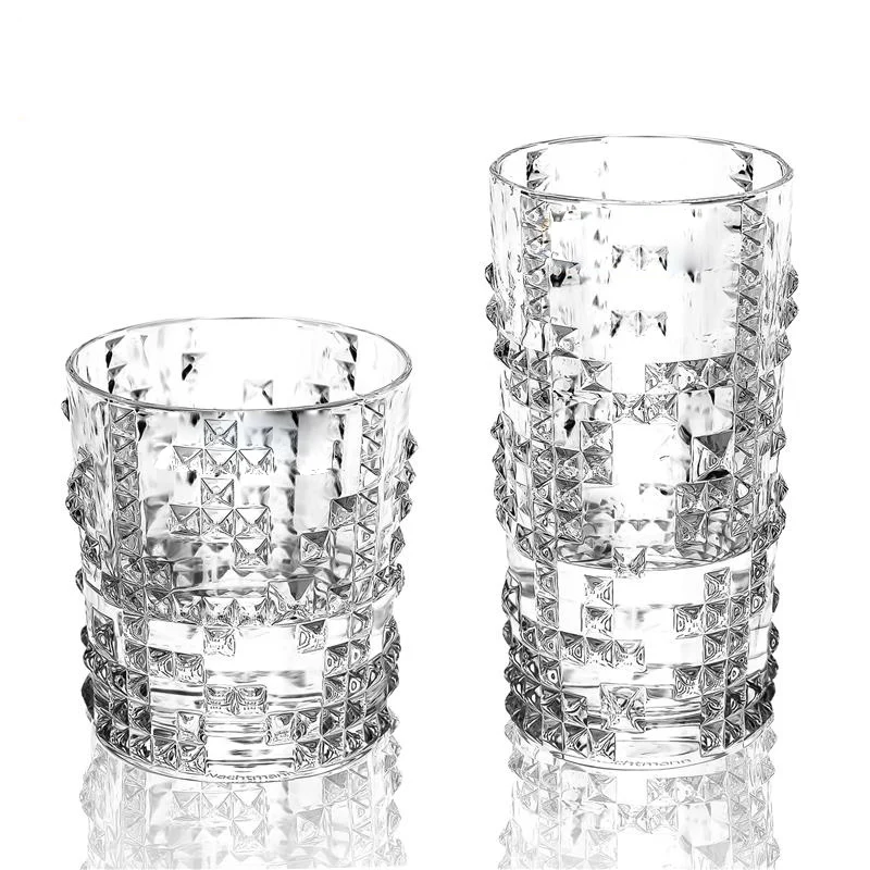 

Set of 2 top quality whiskey wine glass for party club beer drinking glass cups 200902-17