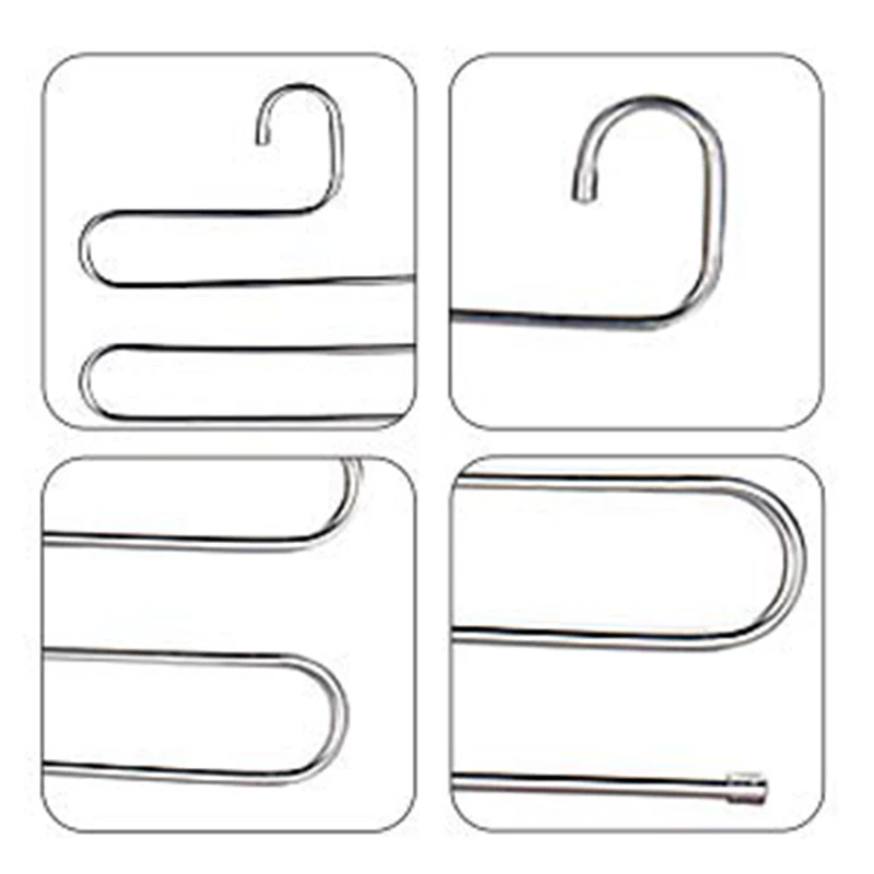 Вешалка для одежды из нержавеющей стали многослойная вешалка белья с рыбьими