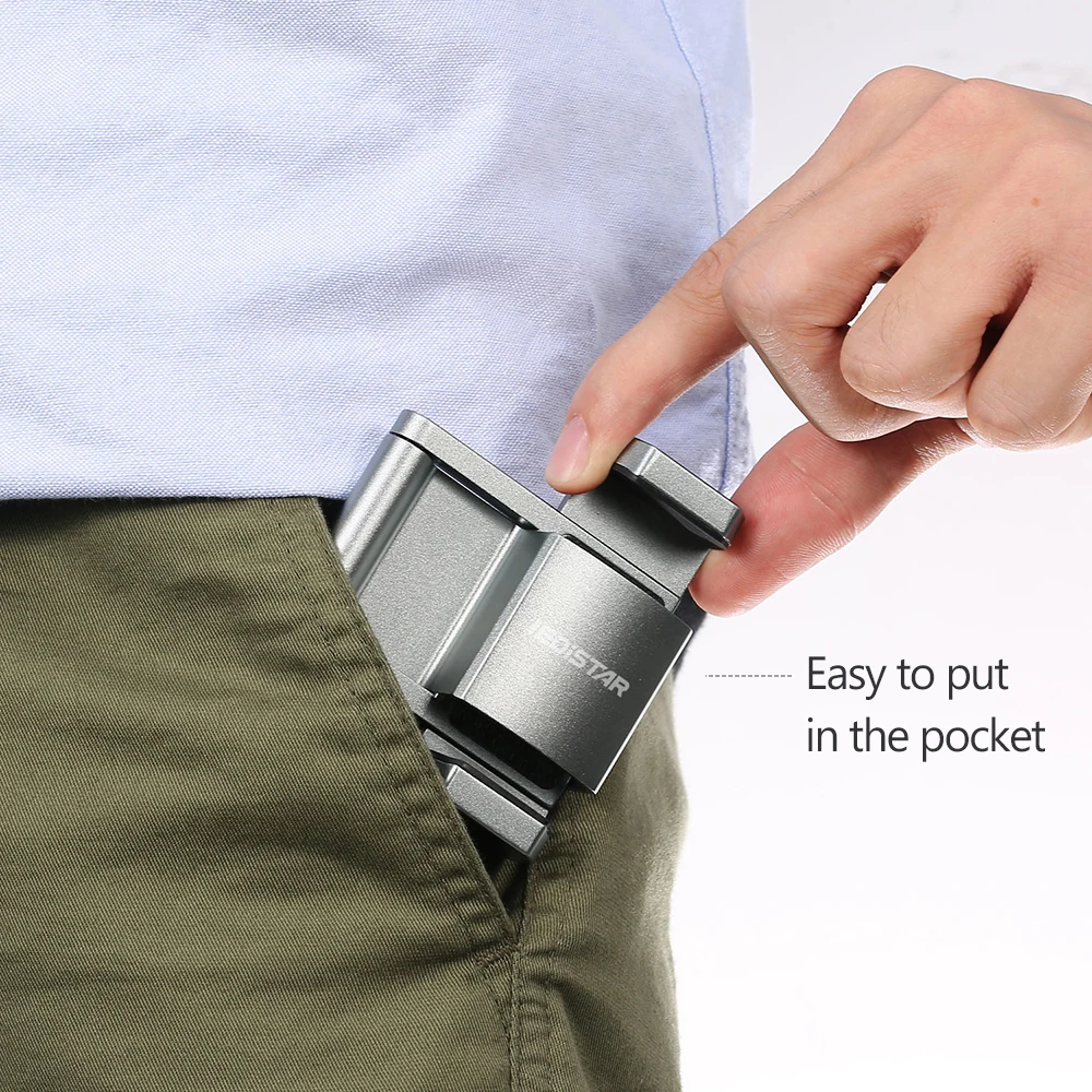 Ручной держатель для телефона складной кронштейн штатив с отверстием винта 1/4