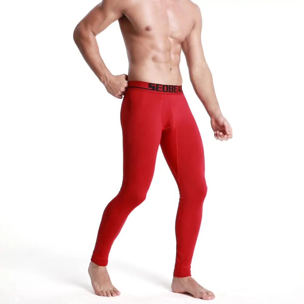 Sale Winter & Autumn Warm Men's Sexy Long johns Comfortable Soft Thermal Underpants Underwear Slim Fashion Leggings Long Pants