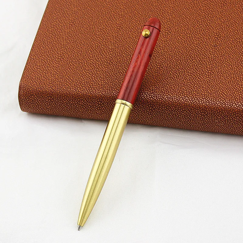 Новая Винтажная деревянная ручка из латуни креативная Высококачественная