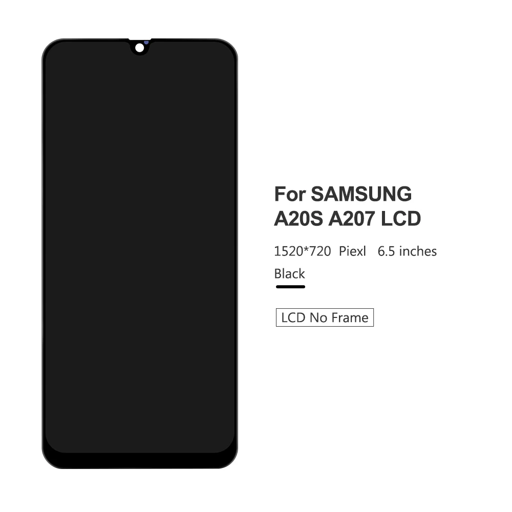 Оригинальный ЖК-дисплей 6 5 дюйма с чехлом для телефона из ТПУ Samsung Galaxy A20s A207 A2070