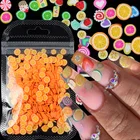 3D смешанные милые маленькие Винограды питайя любовь украшения для ногтей художественные аксессуары конфеты Фрукты Цветы Полимерная глина Ломтики украшения для ногтей