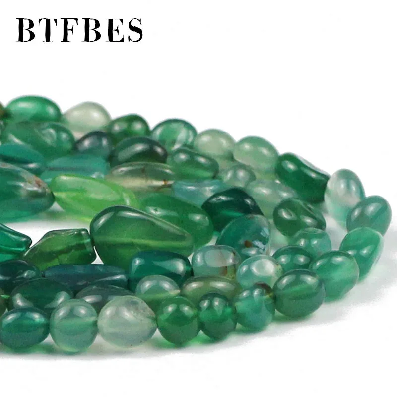 Оптом зеленый Сердолик Нерегулярные гравия бусины Шарм свободные DIY дамы браслет