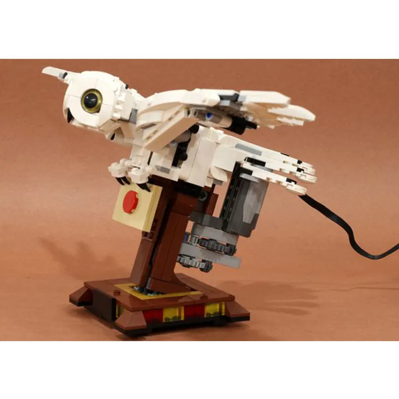 

Creative technology series Heidwell motor version of small particles, owl model moc building blocks