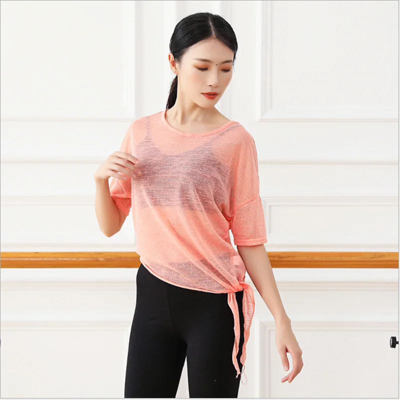 Модный современный прозрачный топ Dancwear женская сексуальная водолазка летняя