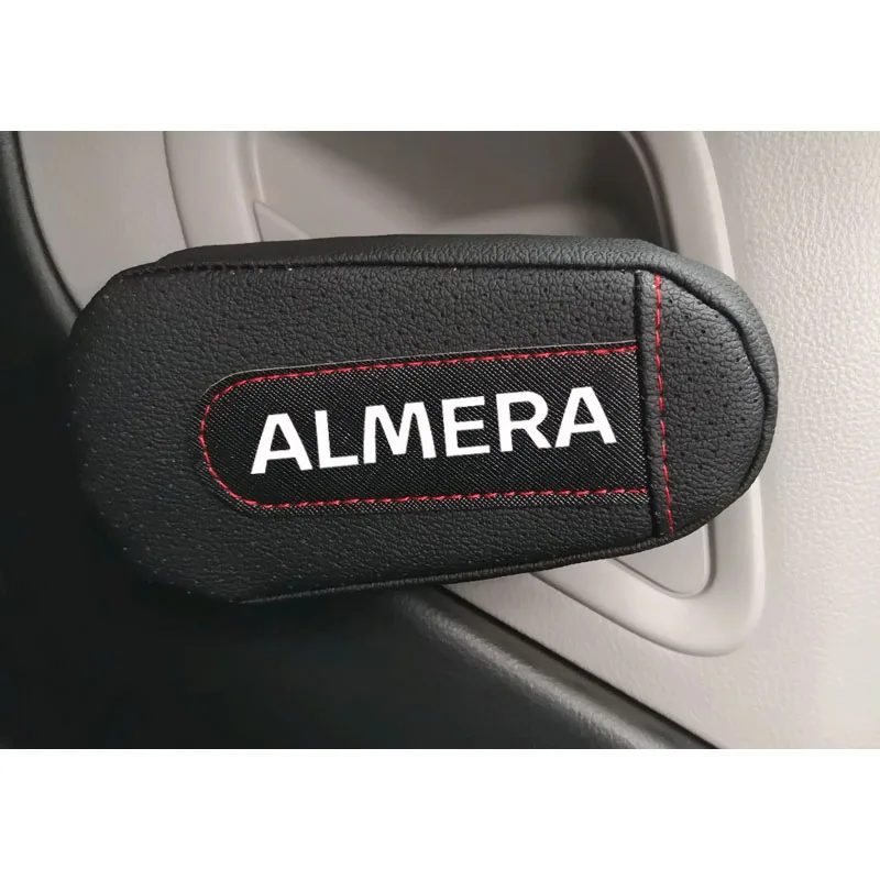 

Leather Knee Pad handrail pad Interior Car Accessories For Nissan Almera