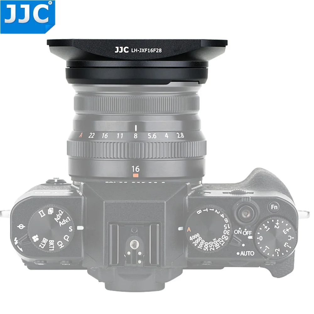 JJC LH-JXF16F28 черная байонетная бленда объектива с крышкой капота может поставить на