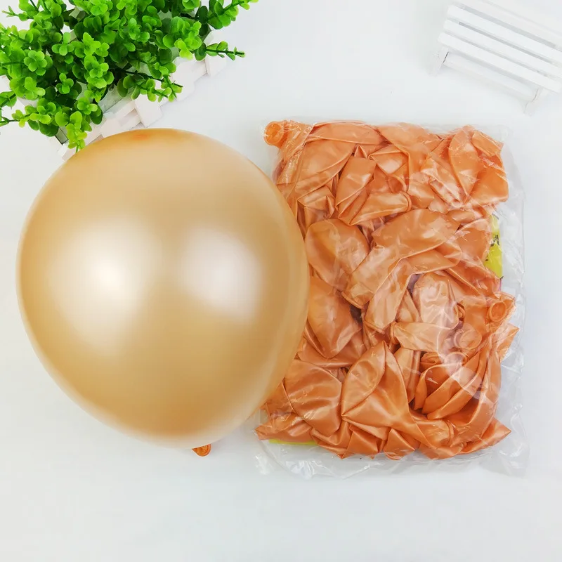 10PCS 12Inch Pearlescent Solid Color Rose Gold Balloons Latex kids Balloon Party Toy Theme Decor Supplies Birthday Decoration | Дом и сад