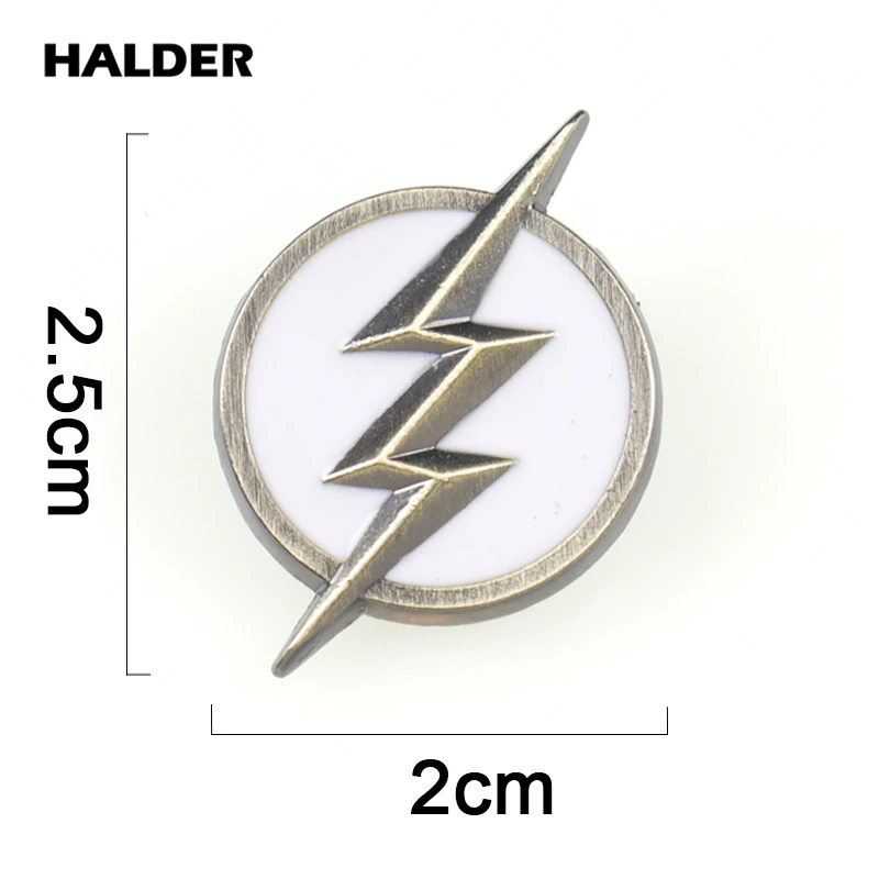 BR0057 HALDER The Flash капитан Марвел модные ювелирные изделия Броши Булавки на лацкан сумка значок для рюкзака аксессуар подарок украшение одежды - Metal color: white 2