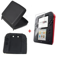 2ds eva protector hard travel carry case cover pouch bagclear touch seal film screen guardsilicone case for nintendo 2ds