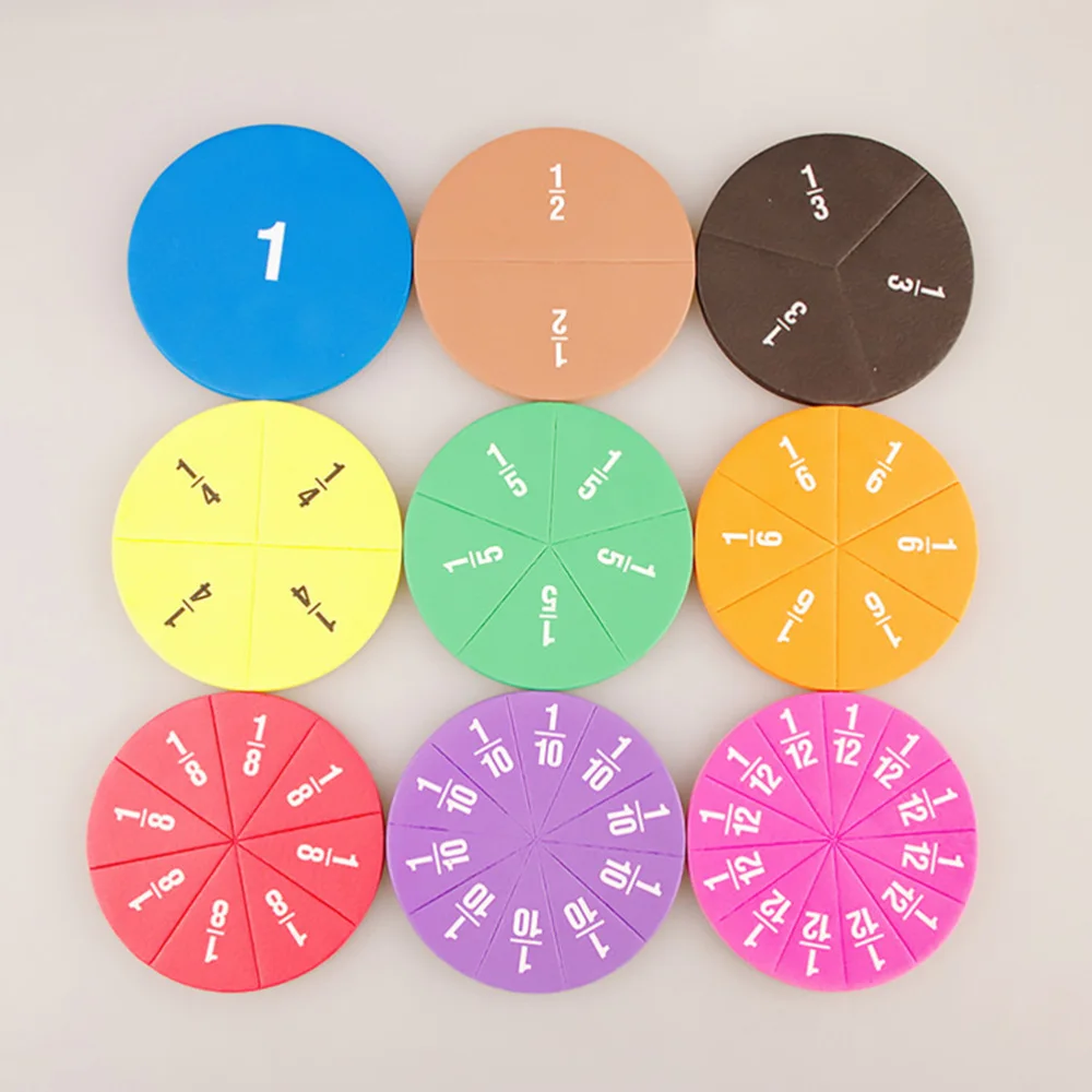 

1 Set Fraction Props Teaching Aid Primary School Education Fraction Circles
