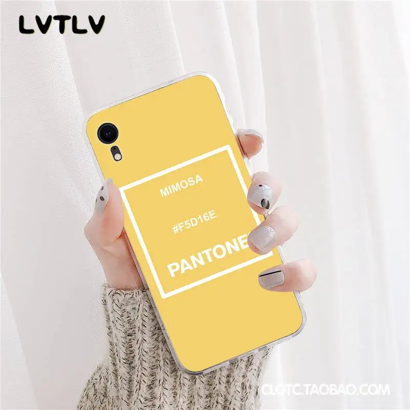 LVTLV Caliente Pantone DIY роскошный высококачественный чехол для телефона iPhone 11 pro XS MAX 8 7 6 6S
