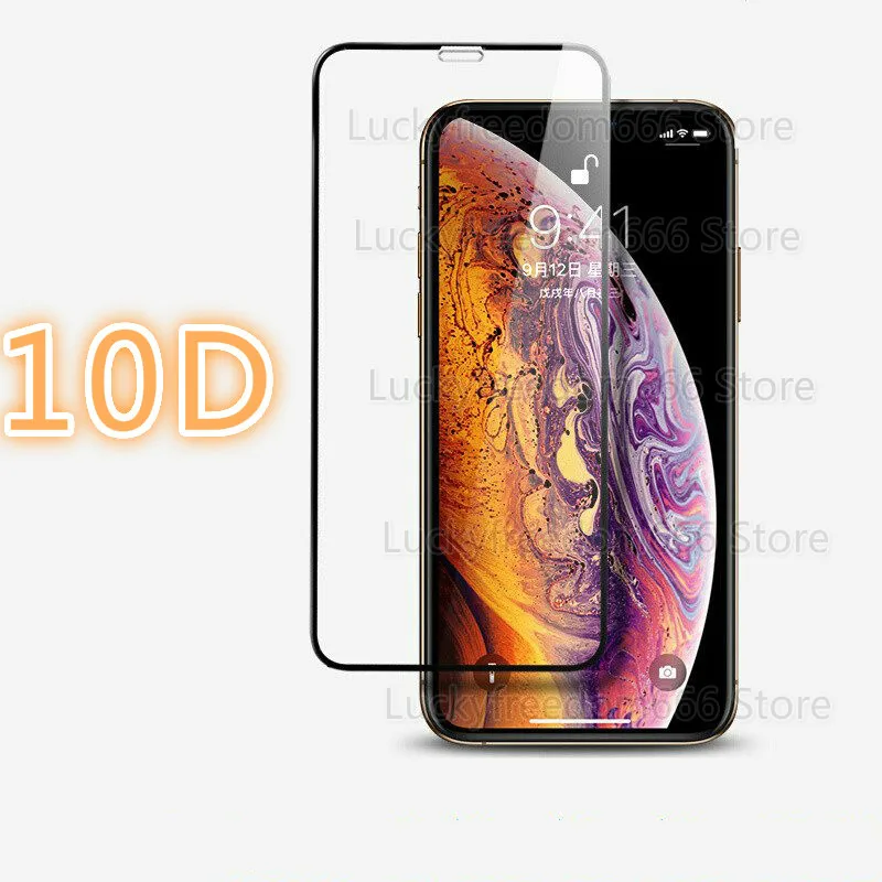 10D полностью изогнутое закаленное стекло для iPhone 11 Pro Max 2019X7 8 6 6S Plus XR XS MAX защитная Пленка чехол