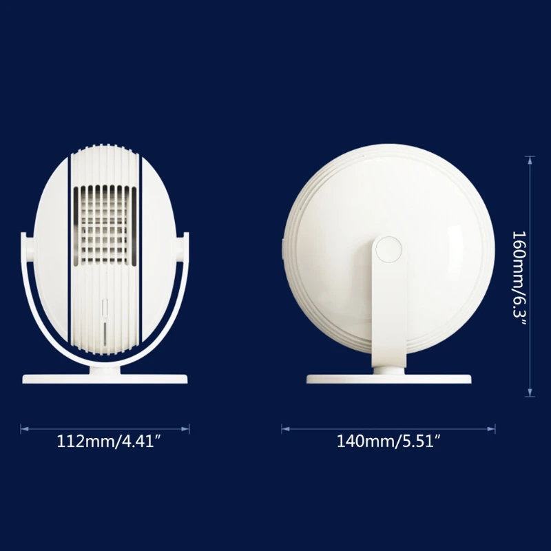 

Personal Leafless Fan Mini Table USB Powered Durable Desk Fans with 3 Speeds
