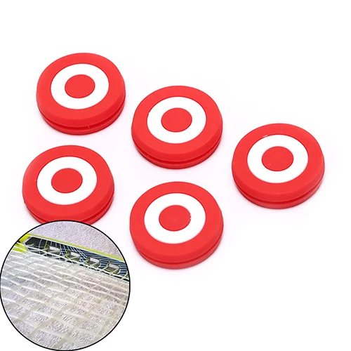 

1Pcs Racquet Shock Absorber Silicone Rubber Red target cute Tennis Racket Vibration
