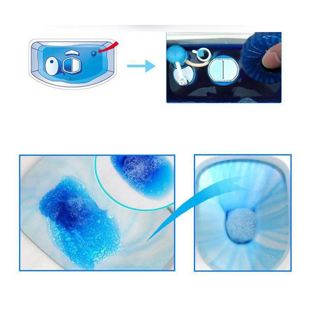 1 шт Одноразовые Туалет средство для чистки Magic автоматический промывной