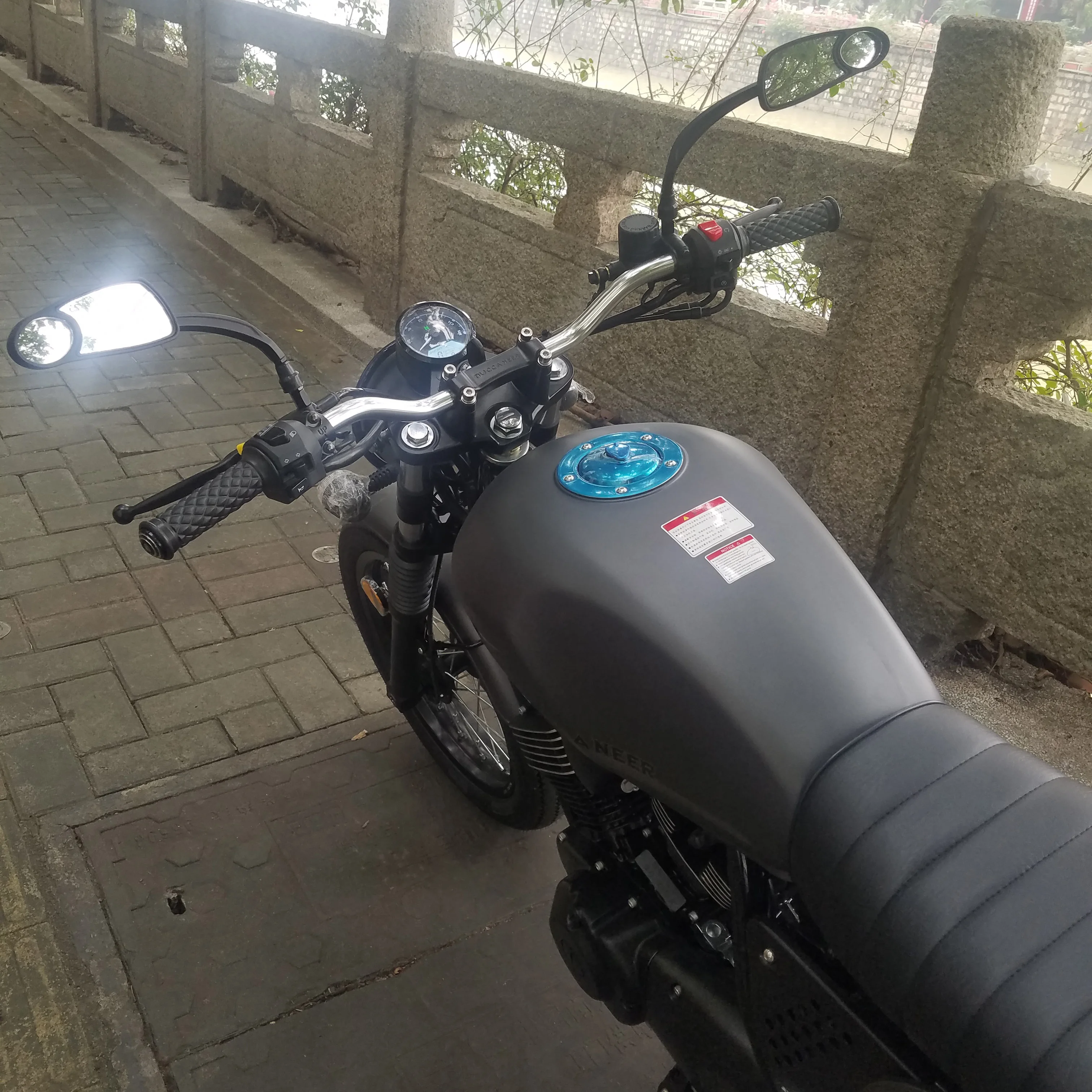 Универсальный винтажный мотоциклетный руль 22 мм алюминиевый для Royal Enfield Cafe