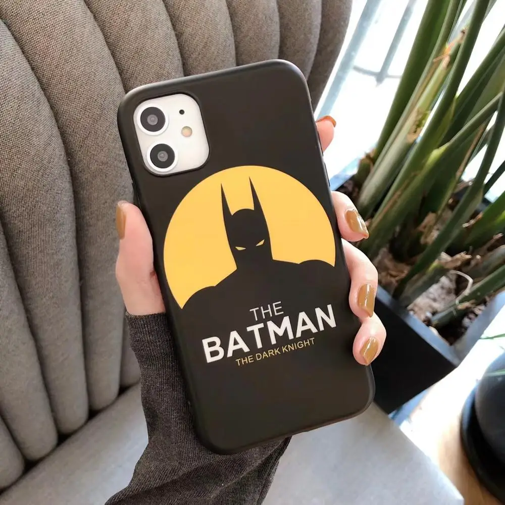 Роскошный чехол для телефона с эффектом потертости Бэтмена iphone 11Pro XS MAX 7 8 X XR 7plus