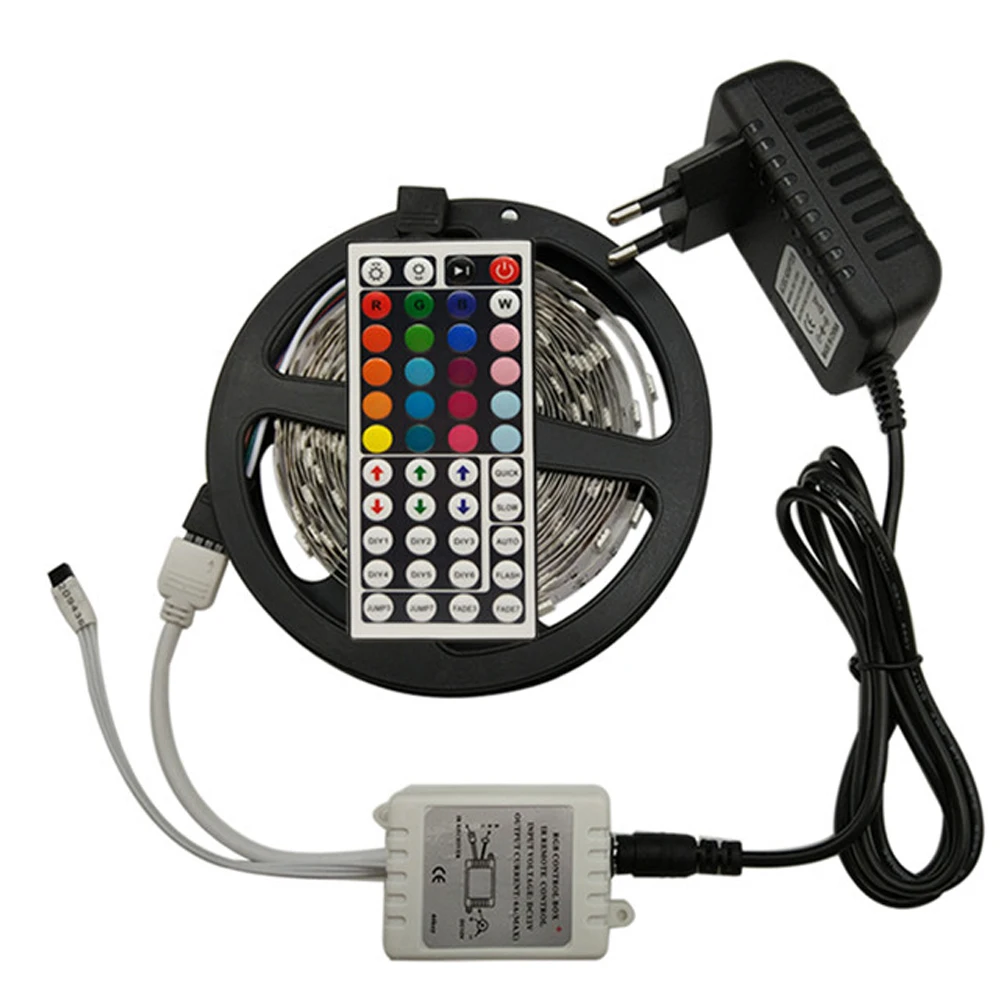RGB Светодиодная лента 5050SMD DC12V 30 светодиодов 5 м 10 светильник гибкий ing контроллер