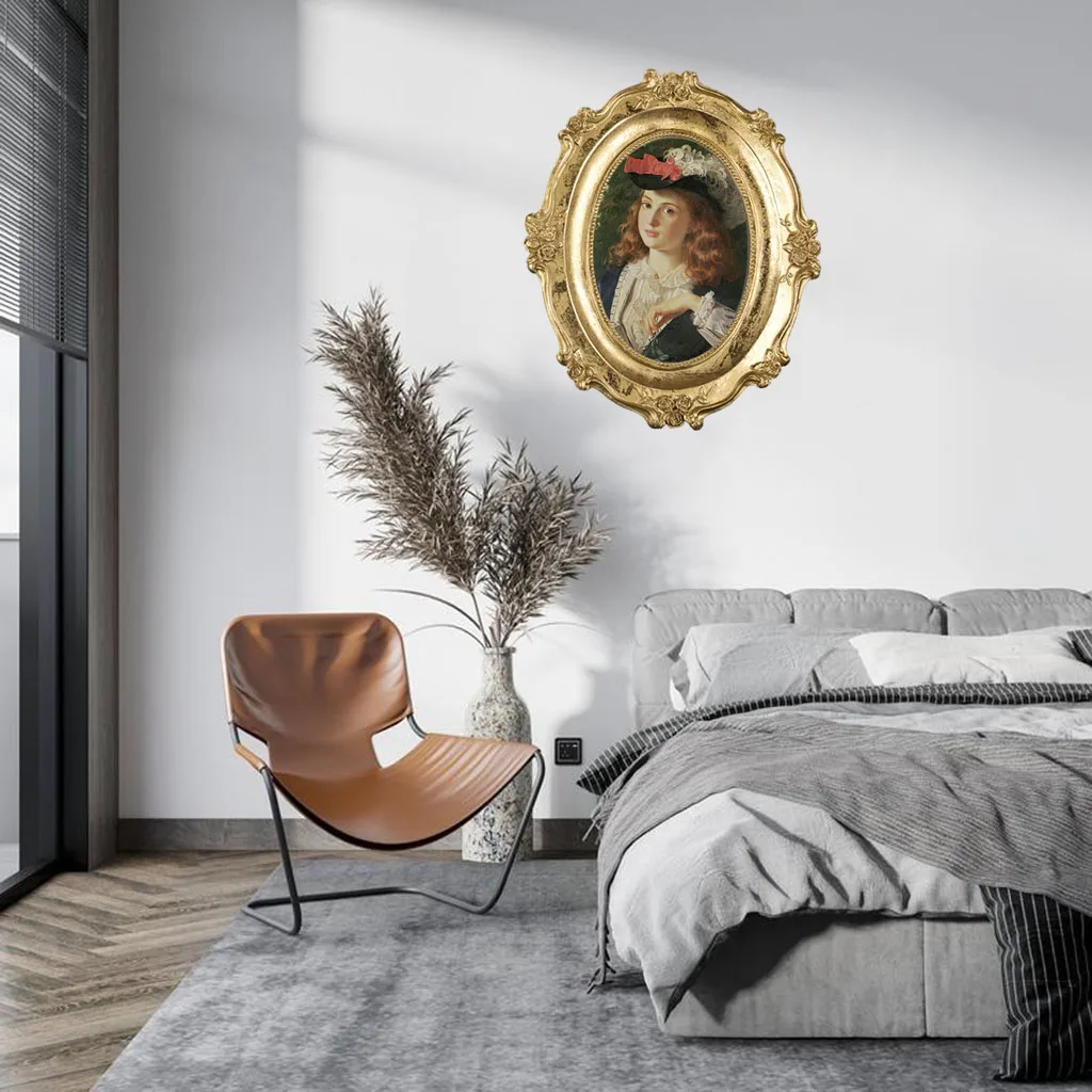 Фоторамка декоративное украшение золотистый классический держатель для