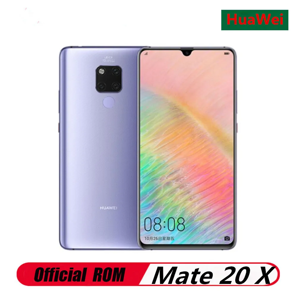 New 7.2&quot Full Screen Huawei Mate 20 X Mobile Phone Kirin 980 Octa Core 8G RAM 256G ROM Android 9.0 40.0MP NFC IP53 Quick Charger - купить
