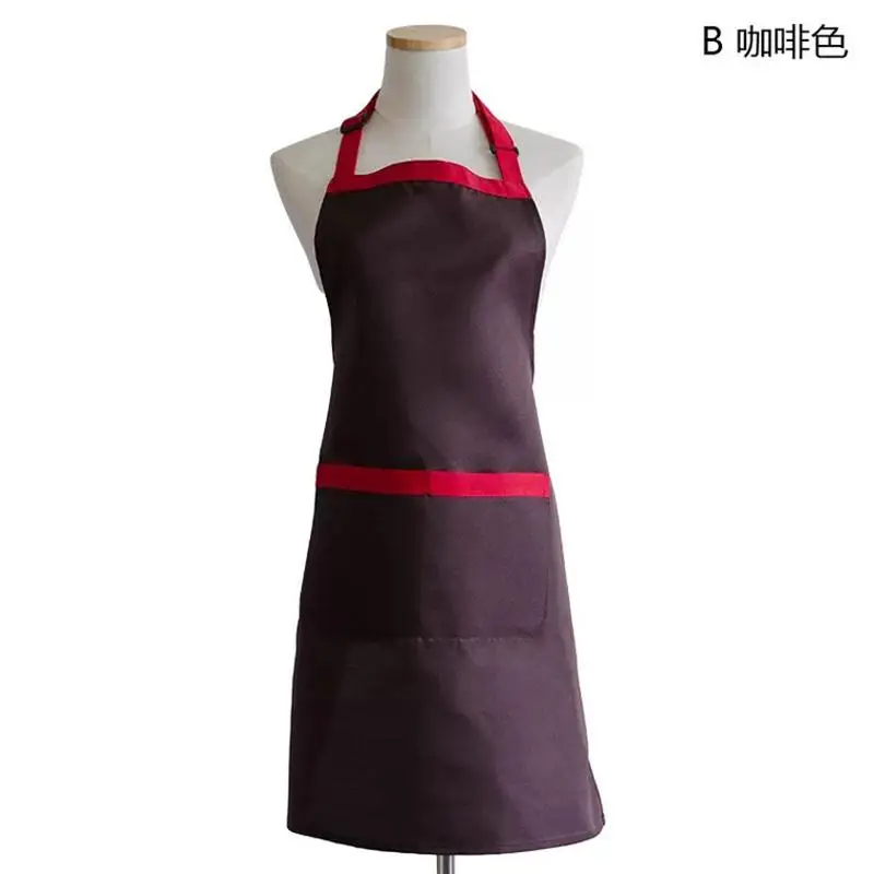 

Lady Chefs Butchers Apron With Front Pocket Kitchen Bib Cooking Craft Baking