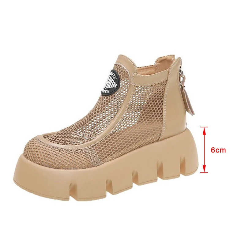 

Women's Slip On Flat Shoes Thick Boots Hollow Out Ladies Casual Comfortable Shoe Women PU Breathbale Female Footwear 2021