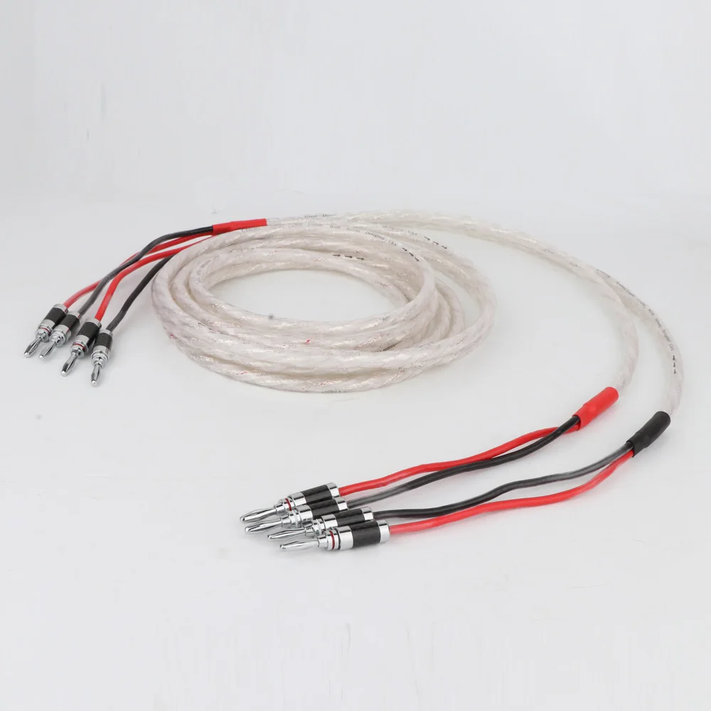 Аудиокабель Hiend Hi Fi аудио разъем типа банан AMP кабель динамика провод с родиевым