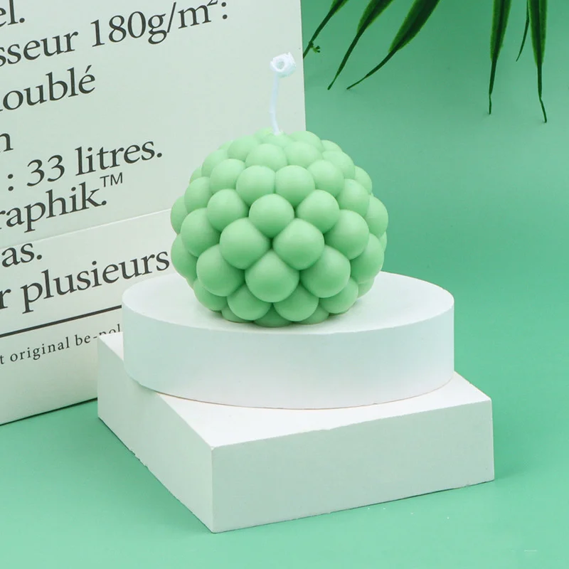 

New Silicone Candle Mold 3D Round Bubble Ball Candle Mold Spherical Candle Mold DIY Handmade Mold Candle Silicone Mold Soap Mold