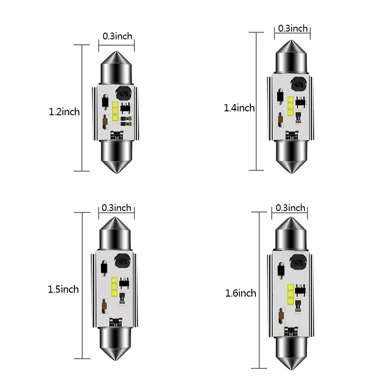 Светодиодные лампы Festoon 31 мм 36 39 41 светодиодные CSP чипы Canbus C5W светодиодный