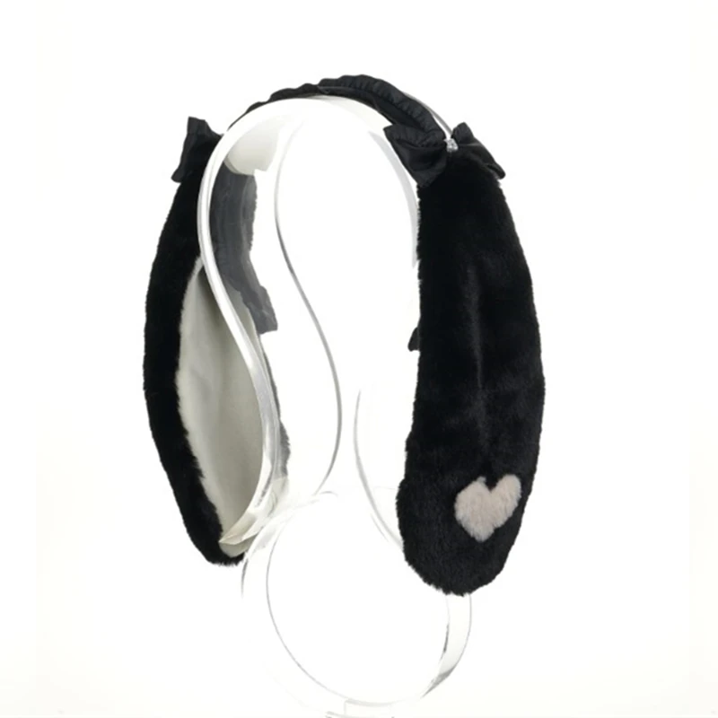 MMGG Новый розовый белый черный заячьи кроличьи уши обруч головной убор заколка