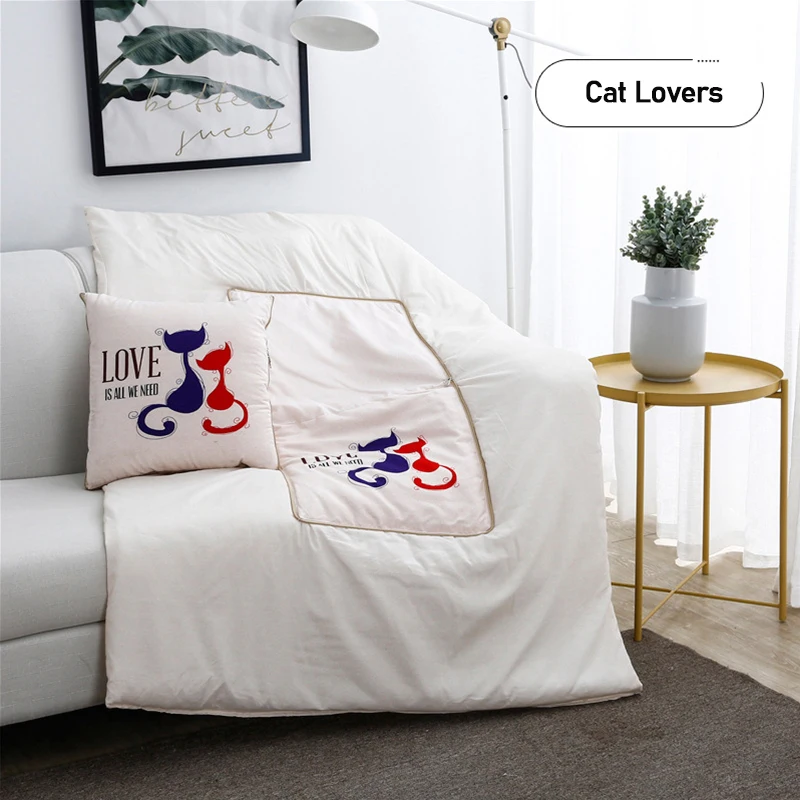 2 в 1 портативное складное одеяло-подушка лоскутное одеяло автомобильное сиденье