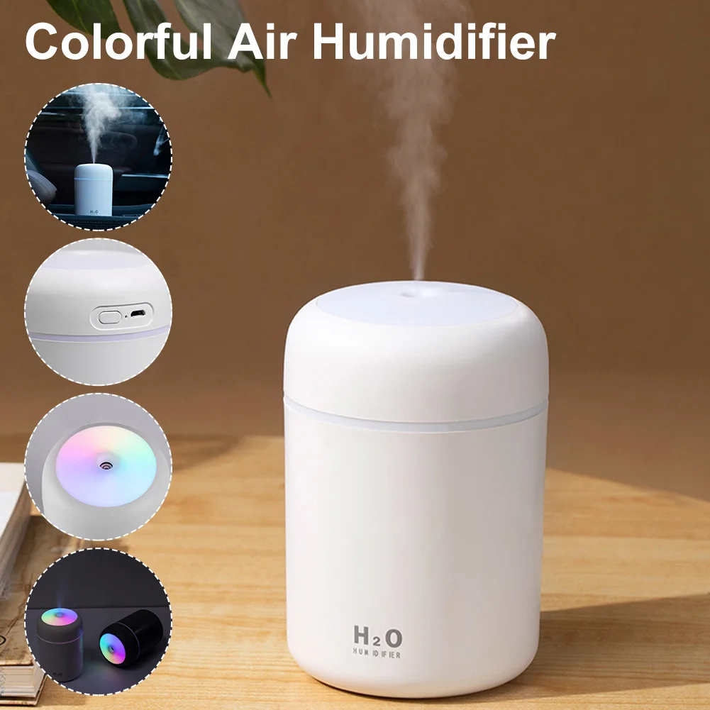

2 Spray Modes Mini Humidifier Light Portable Mute Operation Mist Sprayer With Timer No Noise Car Office Home Living Room Bedroom