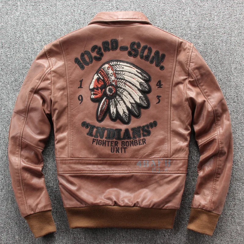 Фабрика 2020 Новинка для мужчин коричневый ВВС A1 пилот куртки индийская мода