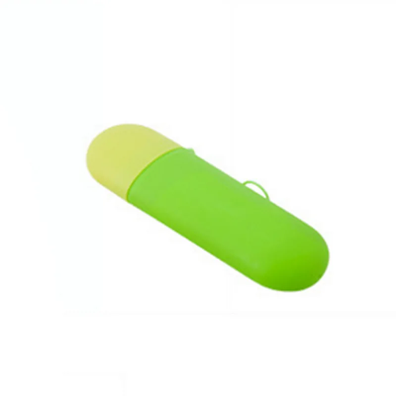style 3 green yellow 1 шт. портативная коробка для хранения зубных щеток, Держатель Для Путешествий, Походов, Кемпинга, кепка для зубных щеток, чехол для защиты здоровья, органайзер для хранения в ванной комнате - Цвет: style 3 green yellow